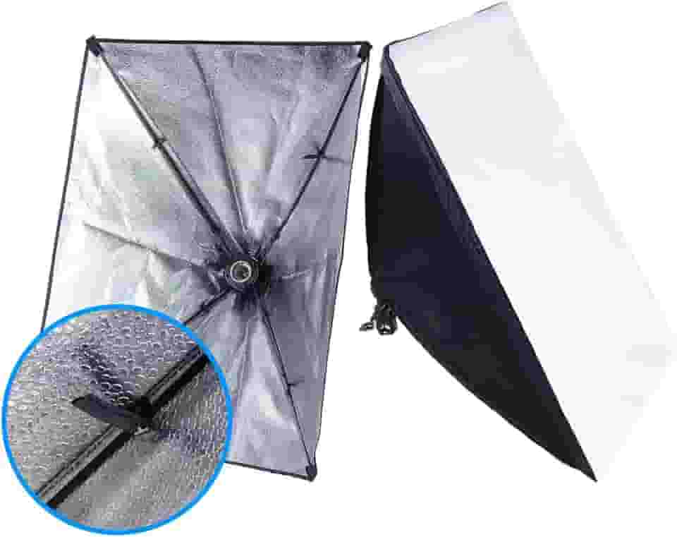 Sombrinha Soft-box Adequado p/Iluminação estúdio fotográfico Tamanho 50x70cm