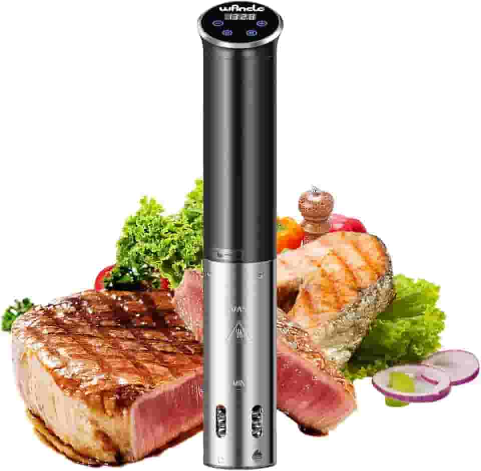 Sous Vide, Wancle Roner 1100 W Sous Vide Cooker controlo preciso da temperatura, IPX7 resistente à água, design compacto, fácil de usar