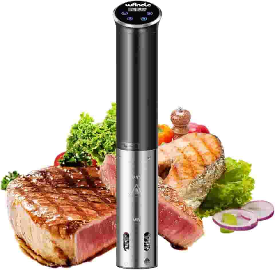 Sous Vide, Wancle Roner 1100 W Sous Vide Cooker controlo preciso da temperatura, IPX7 resistente à água, design compacto, fácil de usar