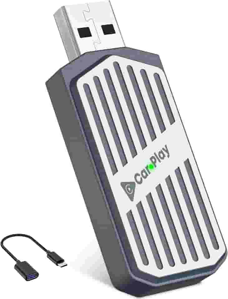 Adaptador CarPlay Sem Fio para Android e iPhone, Stage LinkFree 2 em 1 Mini CarPlay Com Fio para Sem Fio, Adaptador USB-C/USB Plug & Play Bluetooth para Carro, Controle Estável e Sem Atraso