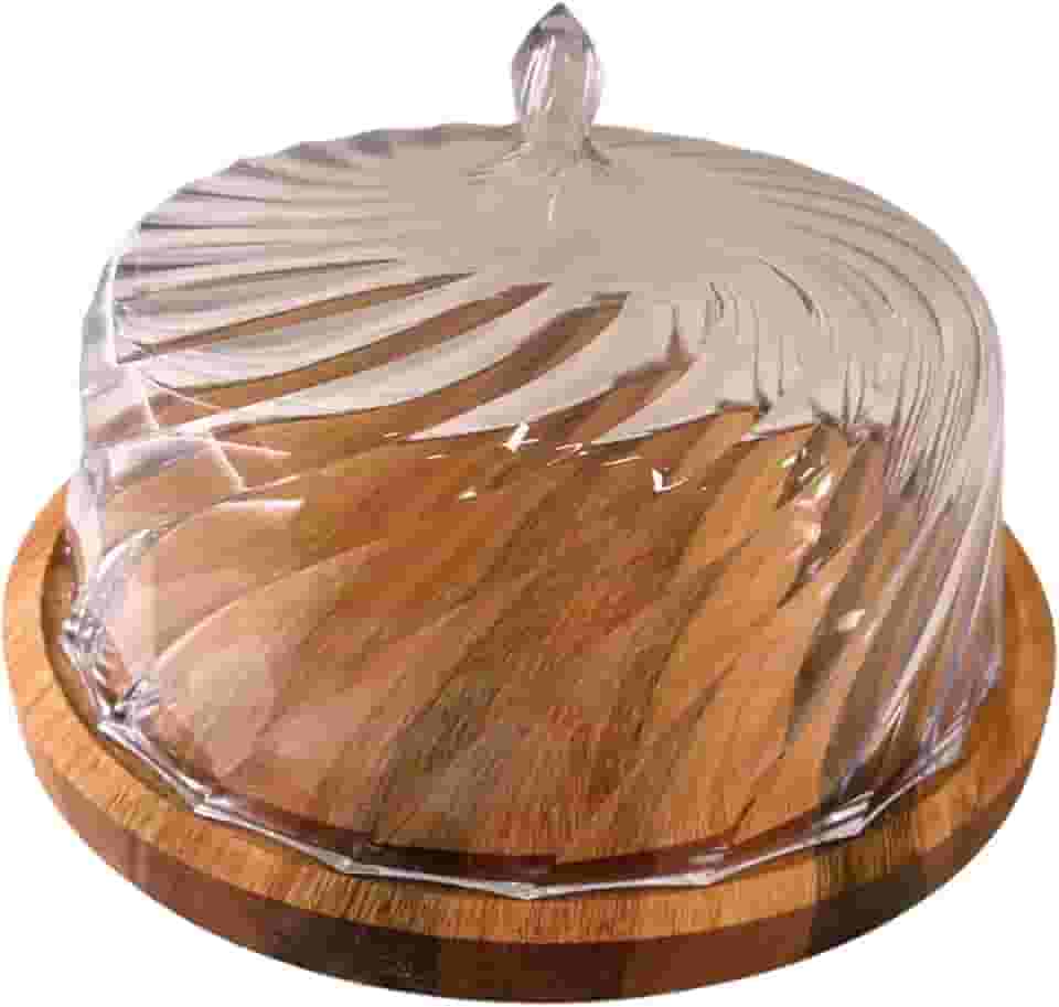 Boleira de Madeira com Tampa Haus