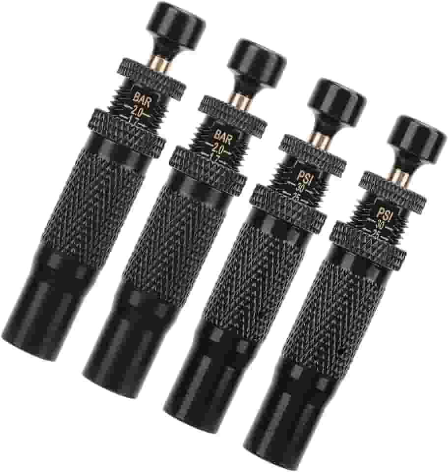 HEEPDD Ferramentas de Reparo de Pneus Parada Automática Parafuso de 10-30 PSI na Ferramenta de Ar para Baixo do Pneu para Caminhões Off Road 4x4 SUVs UTVs Kit de Válvula Deflatora de 4 Peças