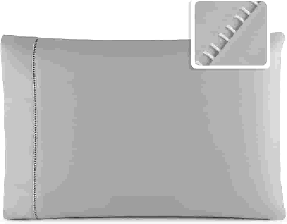 Kit Fronhas Percal Flex 400 Fios com Ponto Palito 70x50 (2, Cinza)