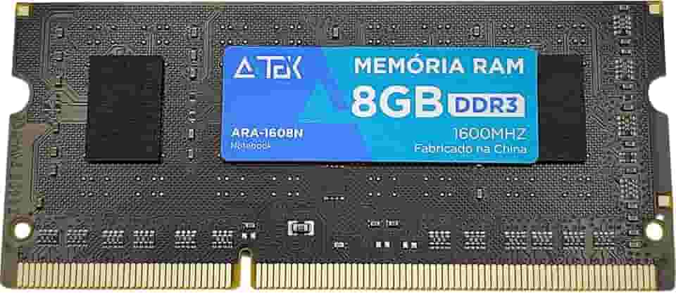 Memória RAM Formato SO-DIMM Notebook 8 GB DDR3 1600 MHz Upgrade Multitarefas Alta Perfomance