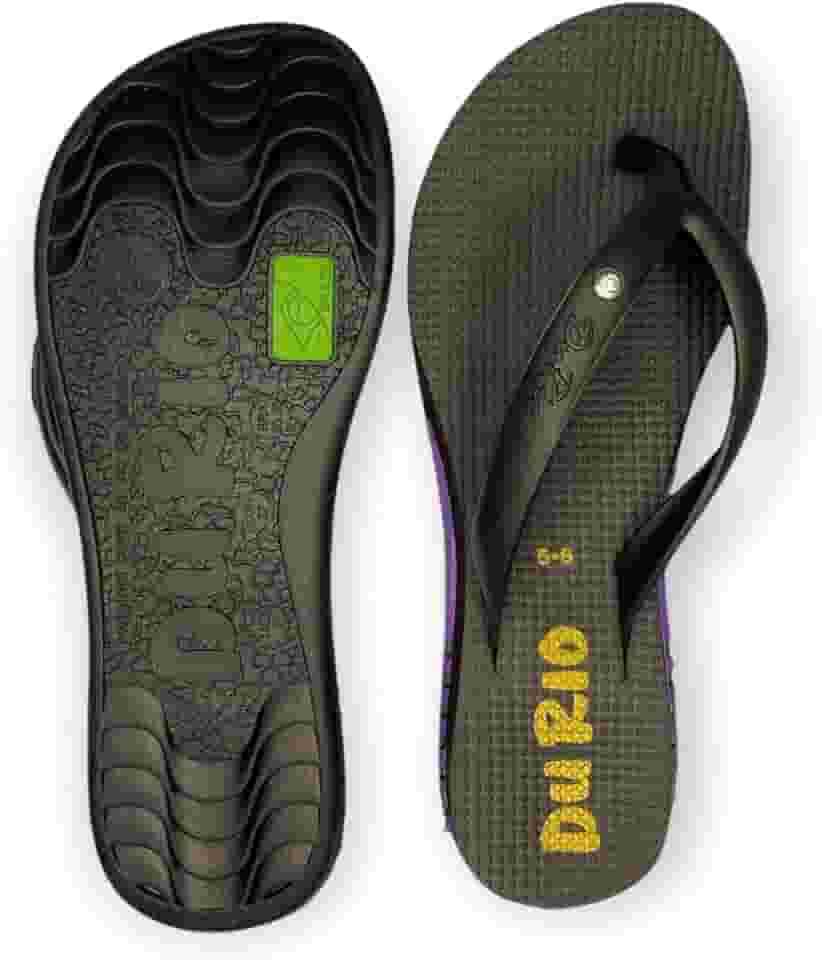 Chinelo Feminino Com Salto DuRio Air Para Esporão Fascite Plantar Ortopédico Vegano