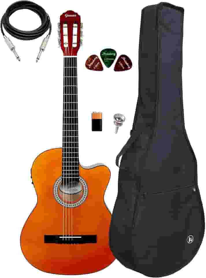 Violão Elétrico Giannini Sf14 Flat Natural + Capa Reforçada