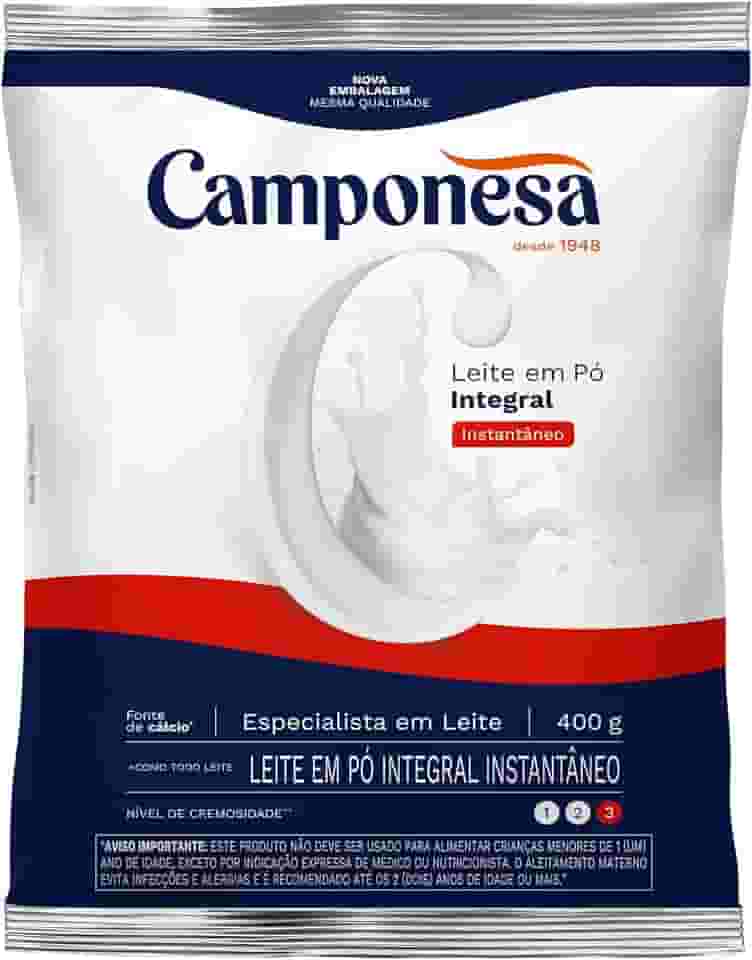 Camponesa - Leite em Pó Integral Instantâneo 400g