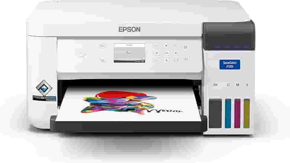 EPSON Impressora Sublimática Surecolor F170, tanque de tinta colorida - USB, A4, Branca, C11CJ80202