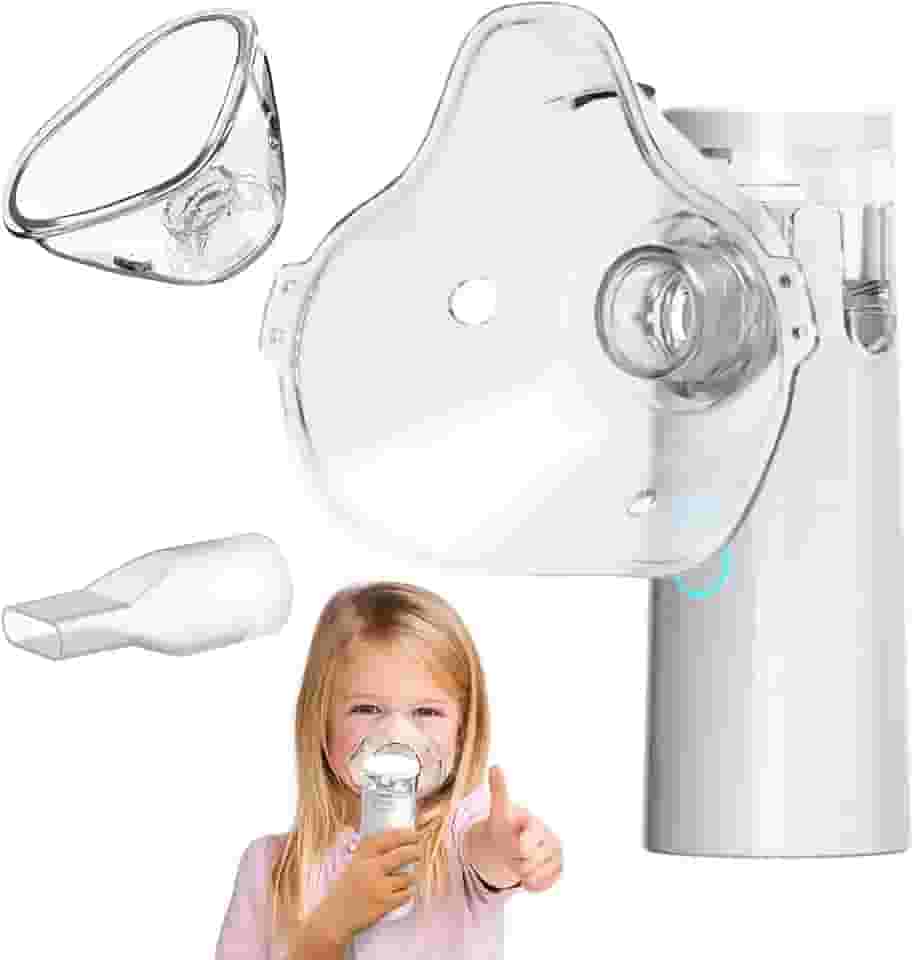Nebulizador Inalador Ultrassonico Portatil Sem Fio Recarregavel USB Silencioso Compacto Criança Adulto Alivio Respiratorio Rinite Asma Gripes Resfriados Sinusite Premium