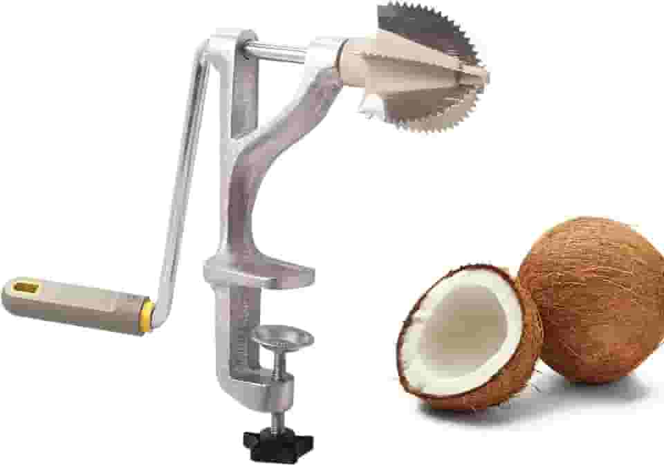 Raspador De Coco Manual Anodilar Cinza