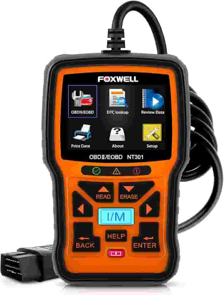 FOXWELL NT301 Scanner Automotivo OBD2 Verifique a luz do Motor Dados ao Vivo Diagnóstico de Obdii Mecânico Profissional Ferramenta de Leitor de Código