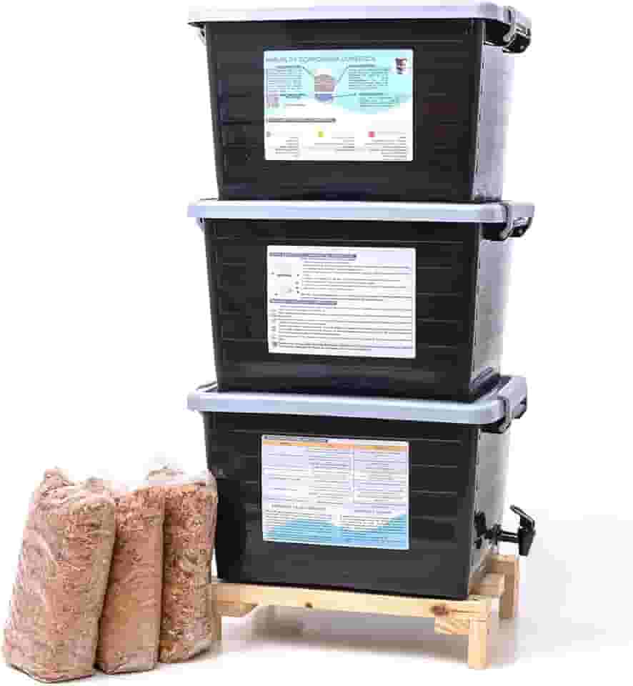 Composteira Doméstica Minhocário 90l - Produza seu próprio adubo por compostagem