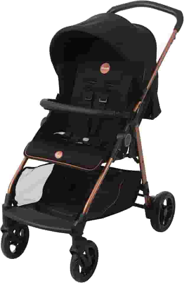 Carrinho de Bebê Lui-Preto Cobre até 15 Kg Preto Burigotto