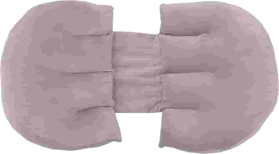 Almofada Travesseiro Ajustável Para Grávida Tecido Aveludado - Cinza