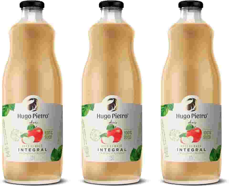 Suco de Maçã Integral Hugo Pietro (1,5 L, SEM GLUTEN) (3 Unidades)