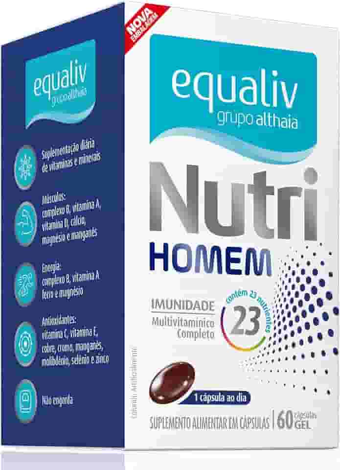 Equaliv Nutri Homem, 60 Cápsulas - Equaliv