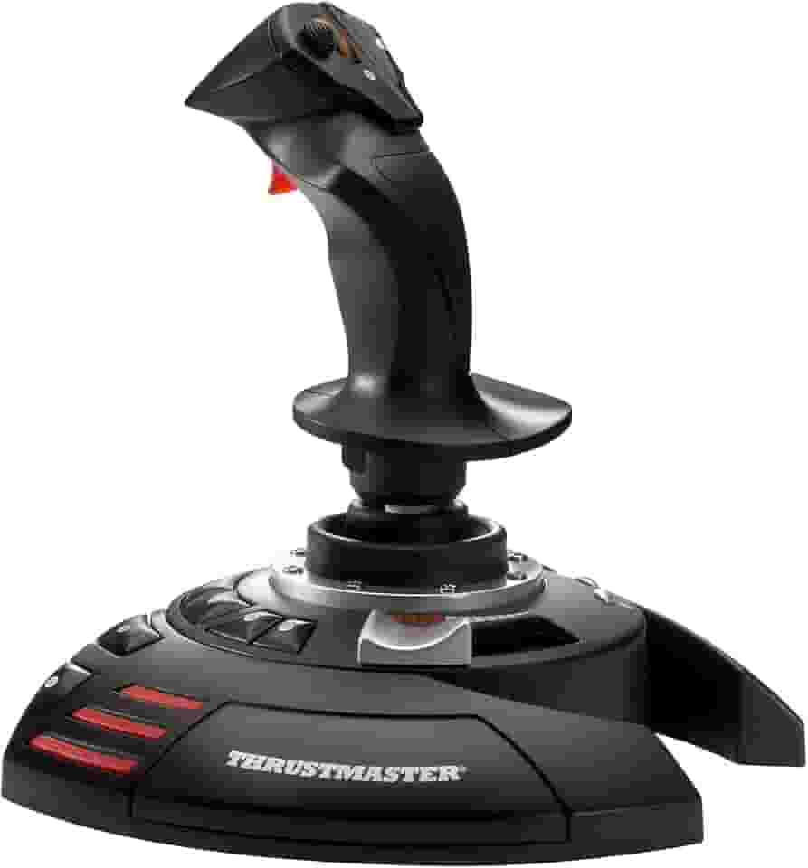 Thrustmaster T.Flight Stick X - Joystick ergonômico para simulador de voo com resistência ajustável e amplo apoio para as mãos para PC