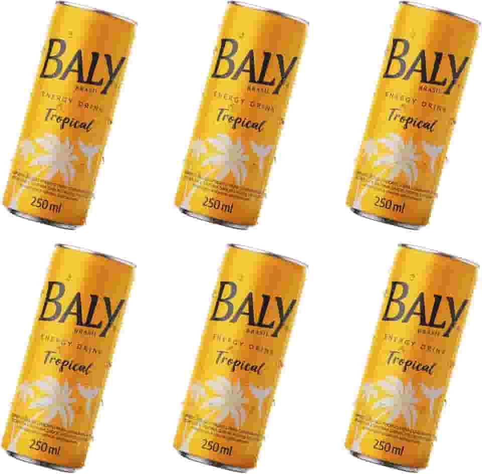 Baly Energético Fruta Tropical 250ml Com 6 unidades