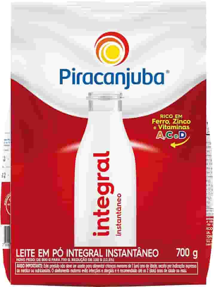 Leite em Pó Integral Instantâneo Piracanjuba Pouch 700g