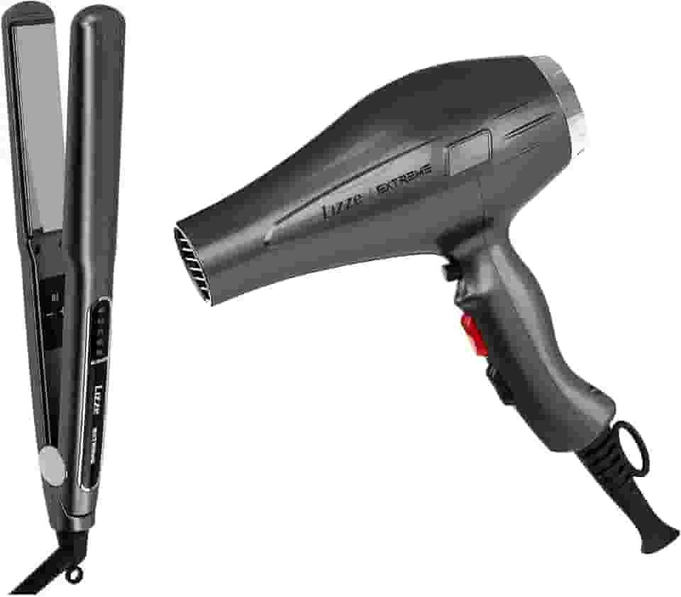 Kit Prancha + Secador de Cabelo Profissional - Extreme Lizze Voltagem:220V