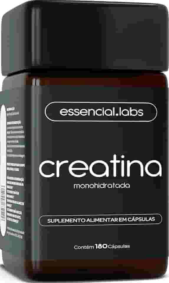 CREATINA MONOHIDRATADA 100% Pura - 3g de Creatina por dose - 180 Cápsulas
