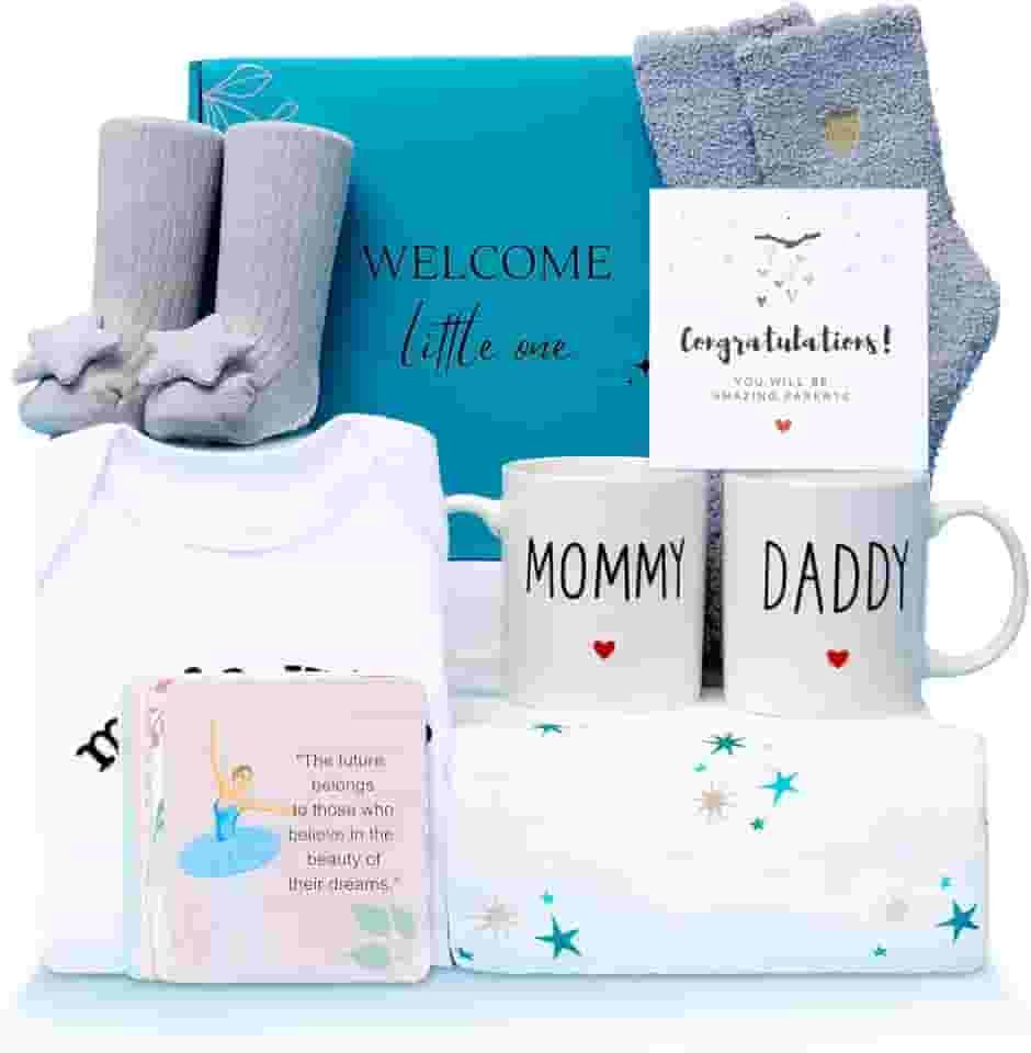 Presentes para novas mães, presentes de gravidez para grávidas, presentes exclusivos para bebês novos para mamãe e papai, presentes para novos pais, ideia de para revelação de