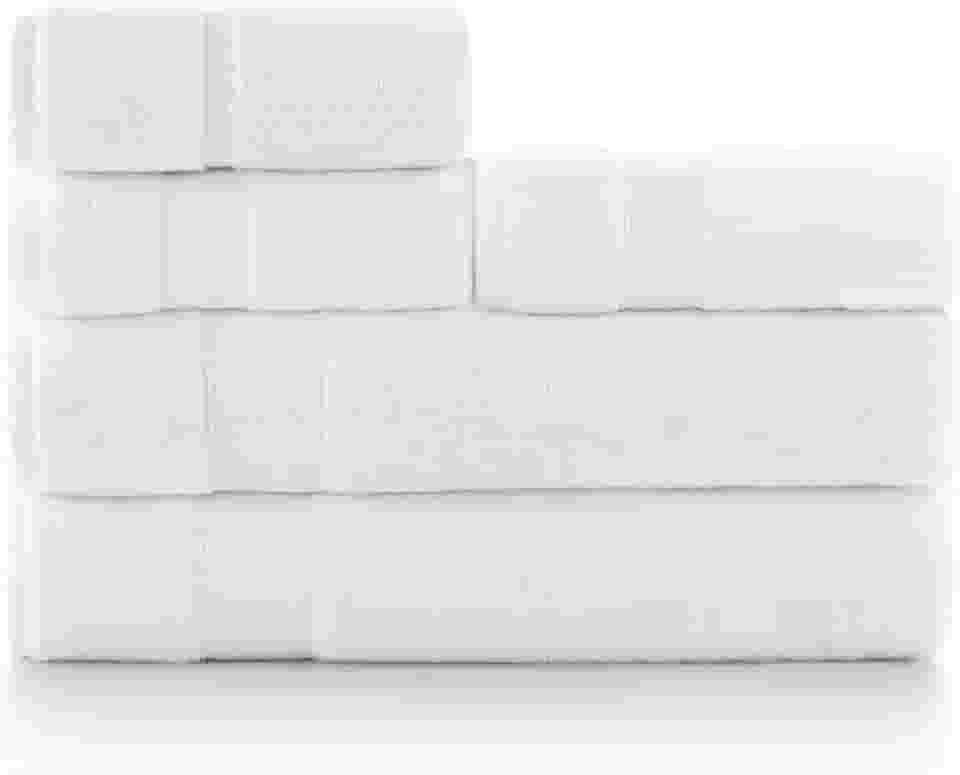 Kit Com 2 Toalhas Rosto Profissional Teka Profiline Branco 45 x 85 cm Hotel e Pousada 670g/m² Gramatura Toque Macio e Super Absorção (2, ULTRA LUXO)