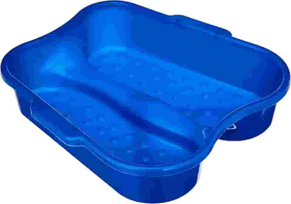 Sheila Bacia Pedicure Azul - Ideal para Escalda Pés e Manicure, Bacia para Spa dos Pés e Pedicure em Casa