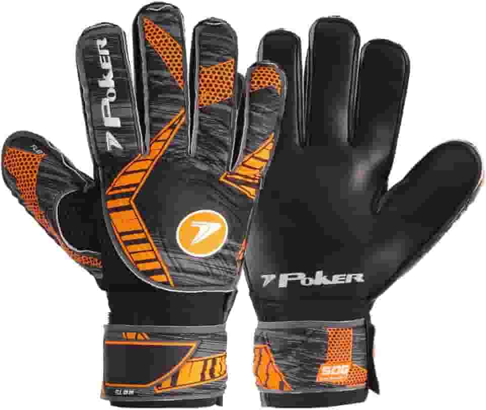 Luva de Goleiro Poker Semi Profissional Futebol Campo Society Futsal Slam