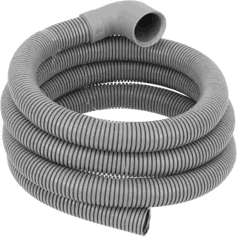 Mangueira Saída Água Máquina De Lavar Universal 5m Metros Cinza | Ledmang