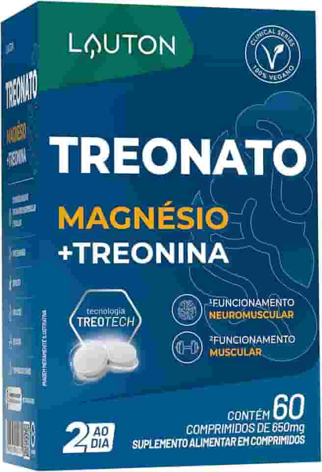 TREONATO Magnésio + Treonina (Clinical Series) 60 cps - Lauton