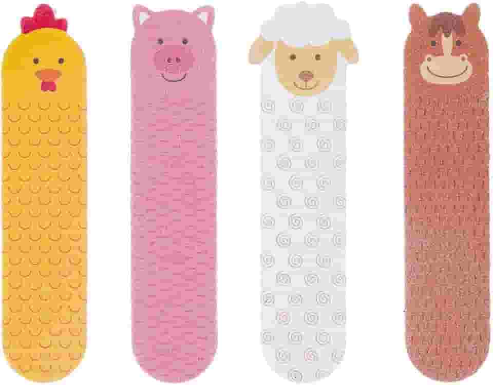 BUBA Kit lixas de unha fazendinha, Multicolorido