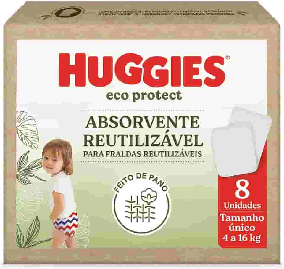 Huggies Absorvente Reutilizável p/Fralda Eco Protect - 8 un