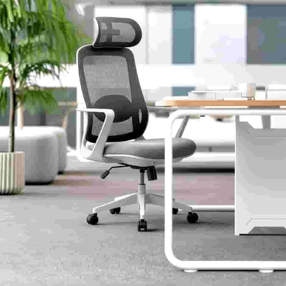 Cadeira de Escritorio Ergonômica Presidente NR17 Modelo ErgoPro One (Cinza)