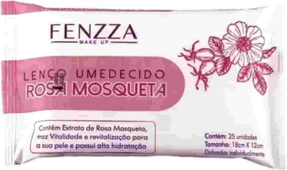 LENÇO UMEDECIDO ROSA MOSQUETA FENZZA MAKE UP