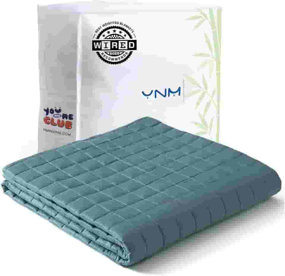 YnM Cobertor pesado refrescante para adultos, cama pesada de 6,8 kg para uma pessoa de 63,5 kg, perfeito para quem dorme quente ou climas quentes com contas de rayon/vidro (152 x 203 cm, cama queen