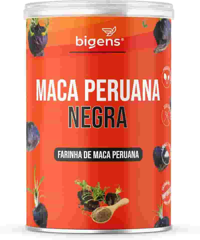 Maca Peruana Negra em pó 5g por porção, 150g, Biogens
