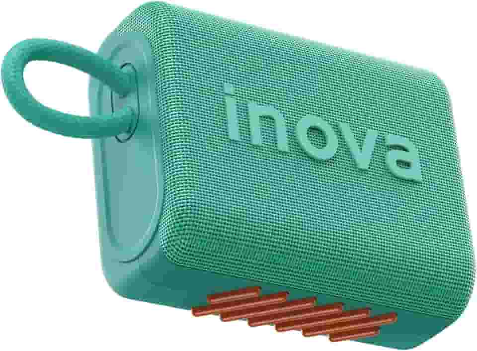 Caixa de Som, inava, Go- 5, Caixa de Som Portáteis Bluetooth,Terceira geração, 15h de reprodução, À Prova D'água IP67, TWS/USB/TF(Verde)