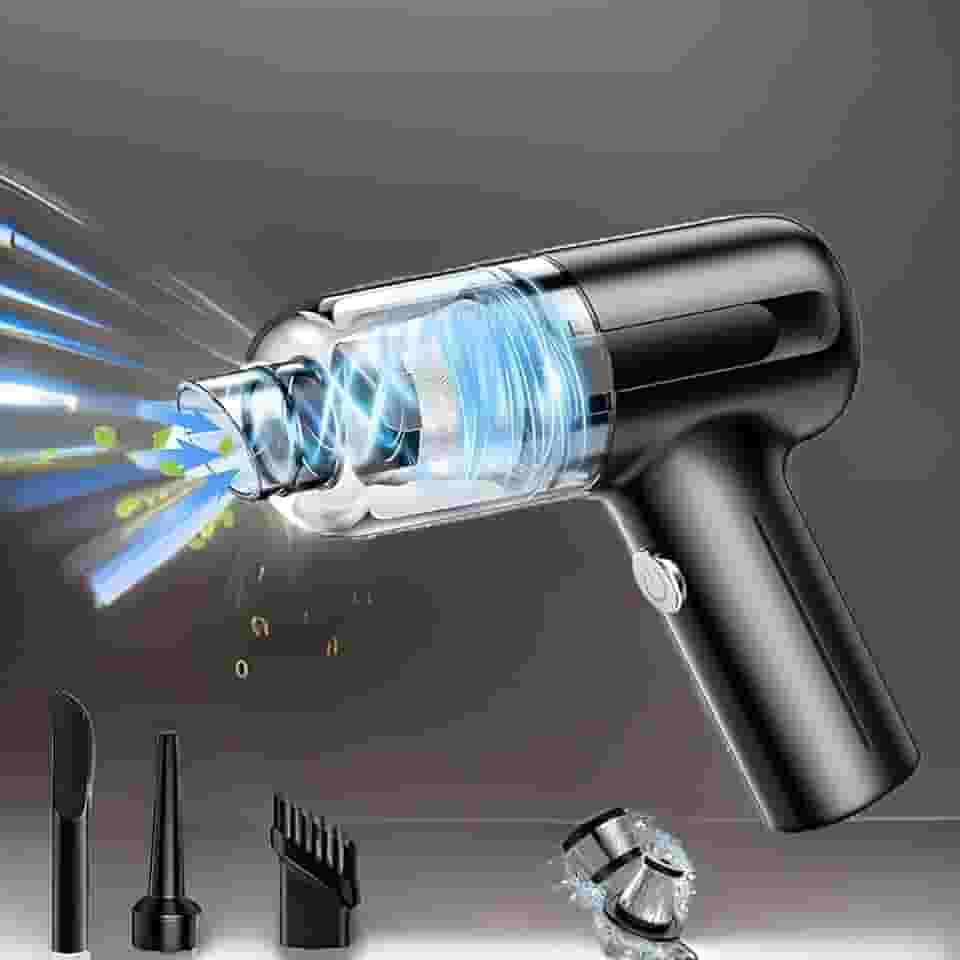 Aspirador De Pó Portátil 2 Em 1, Sucção Forte, Sem Fio, Recarregável, USB, Para Limpeza De Carro, Casa, Premium, Marca VARENZIA