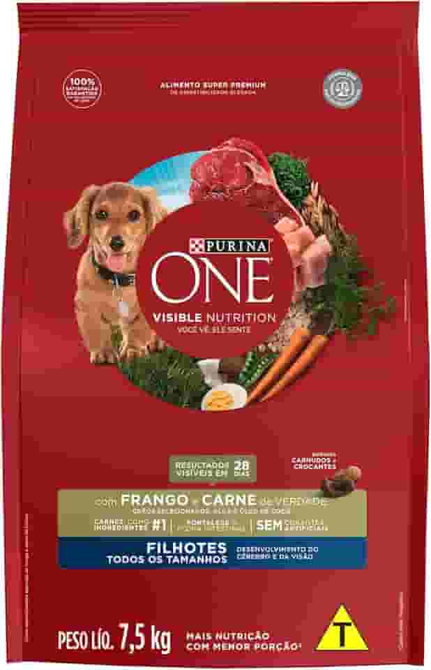 Purina ONE Ração para cães Filhotes - Frango & Carne 7,5kg