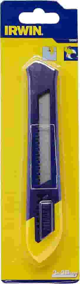 IRWIN Estilete Standard 18mm, Design Compacto, Leve e Resistente, 1903187