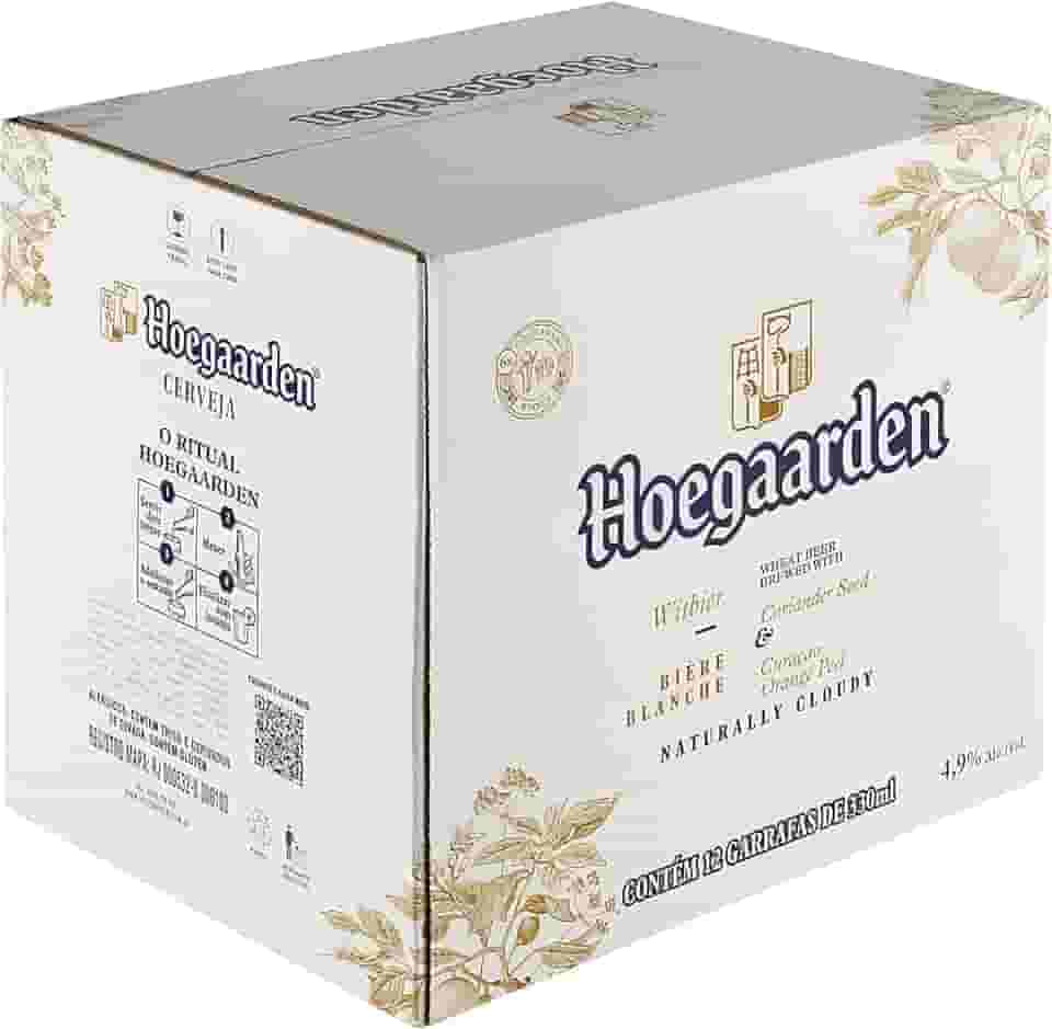 Pack Cerveja Hoegaarden, 330ml, Long Neck - 12 unidades