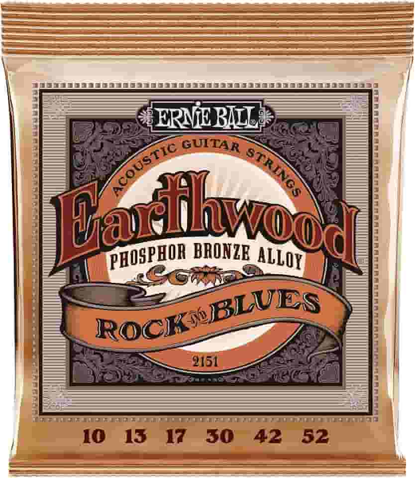 ENCORDOAMENTO 010-052 P/ VIOLAO ACO EARTHWOOD ROCK AND BLUES (G LISA) PHOPHOR BRONZE P02151 ERNIE BALL