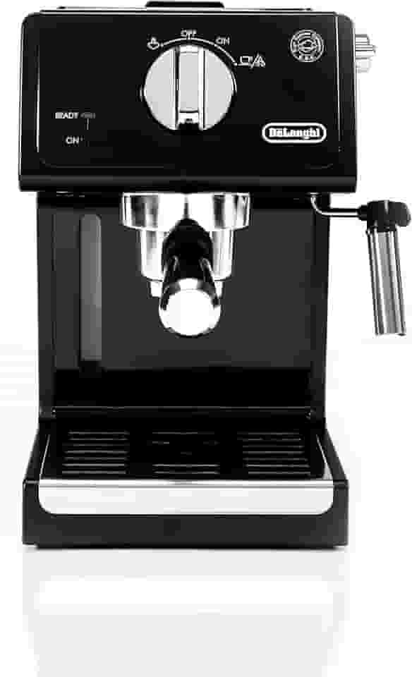 De'Longhi ECP3120 15 bar máquina de espresso com sistema cappuccino avançado, 24,4 x 18,2 x 30,1 cm, preto/aço inoxidável