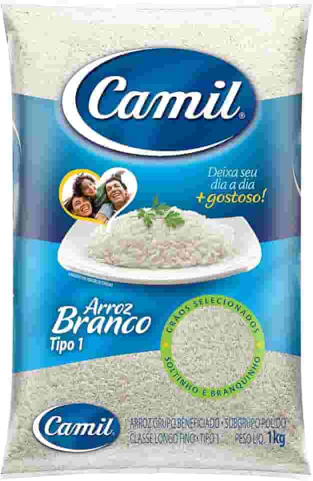 Arroz Branco Tipo 1 Camil Pct 1kg