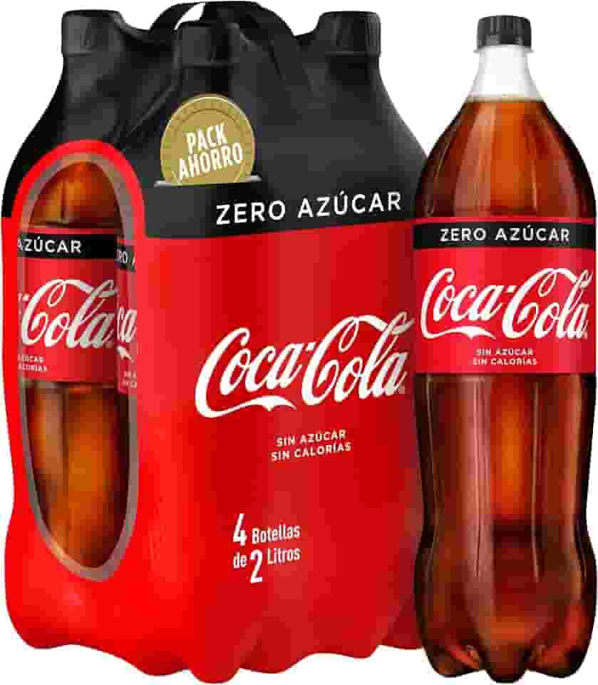 COCA COLA zero pack 4 garrafas 2 lt