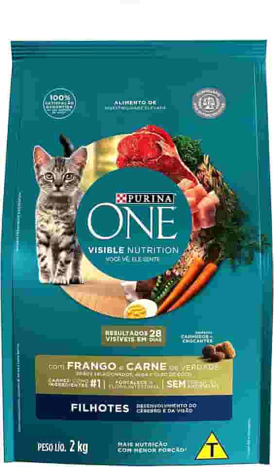 Ração Gatos Filhotes PURINA ONE Frango e Carne 2kg