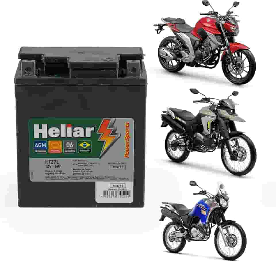 Bateria Moto Xtz Lander Tenere Fz25 Fazer Xr Tornado Twister 250 Cb 300 Nx4 Falcon 400 Nx400i Cb300 Heliar 12v 6ah