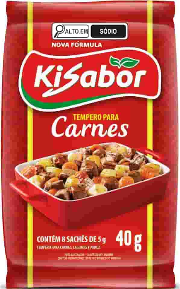 KiSabor Tempero Para Carnes Kisabor 8 Sachês De 5 Gramas