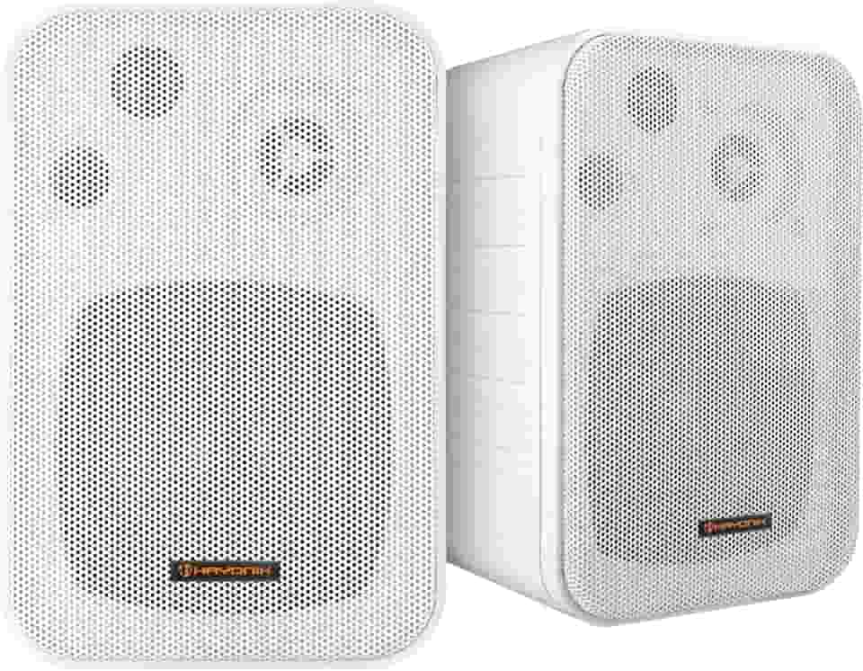 HAYONIK, Caixa Passiva, 60W, 2 Vias, Woofer 4", Tweeter 0,5", Gabinete Polipropileno, Resp. Freq: 100-20Khz, 30W RMS, Suporte Incluso - MSB60NC Branca